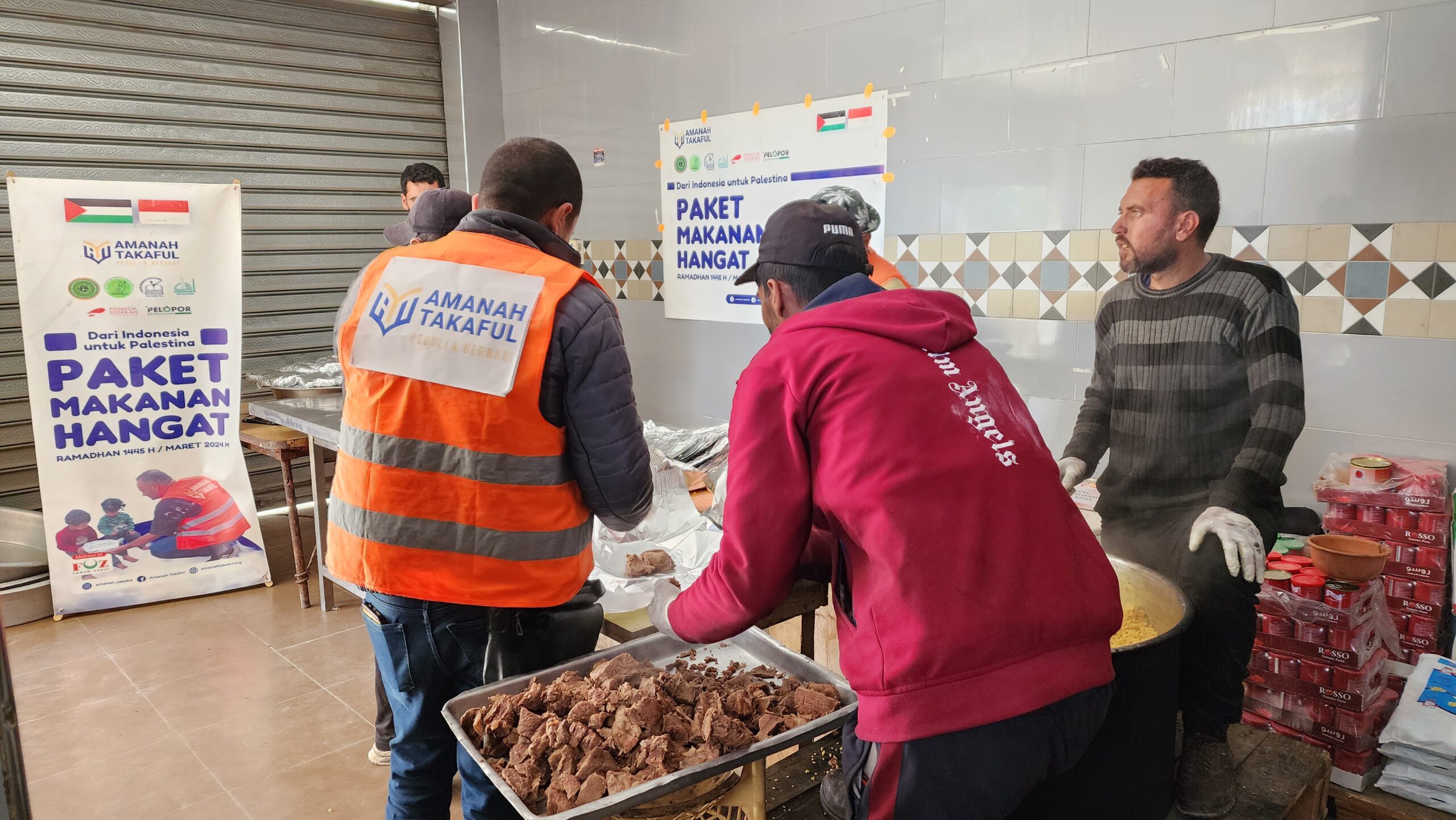 Bantuan Pangan Dari Donatur Amanah Takaful Berhasil Masuk Gaza