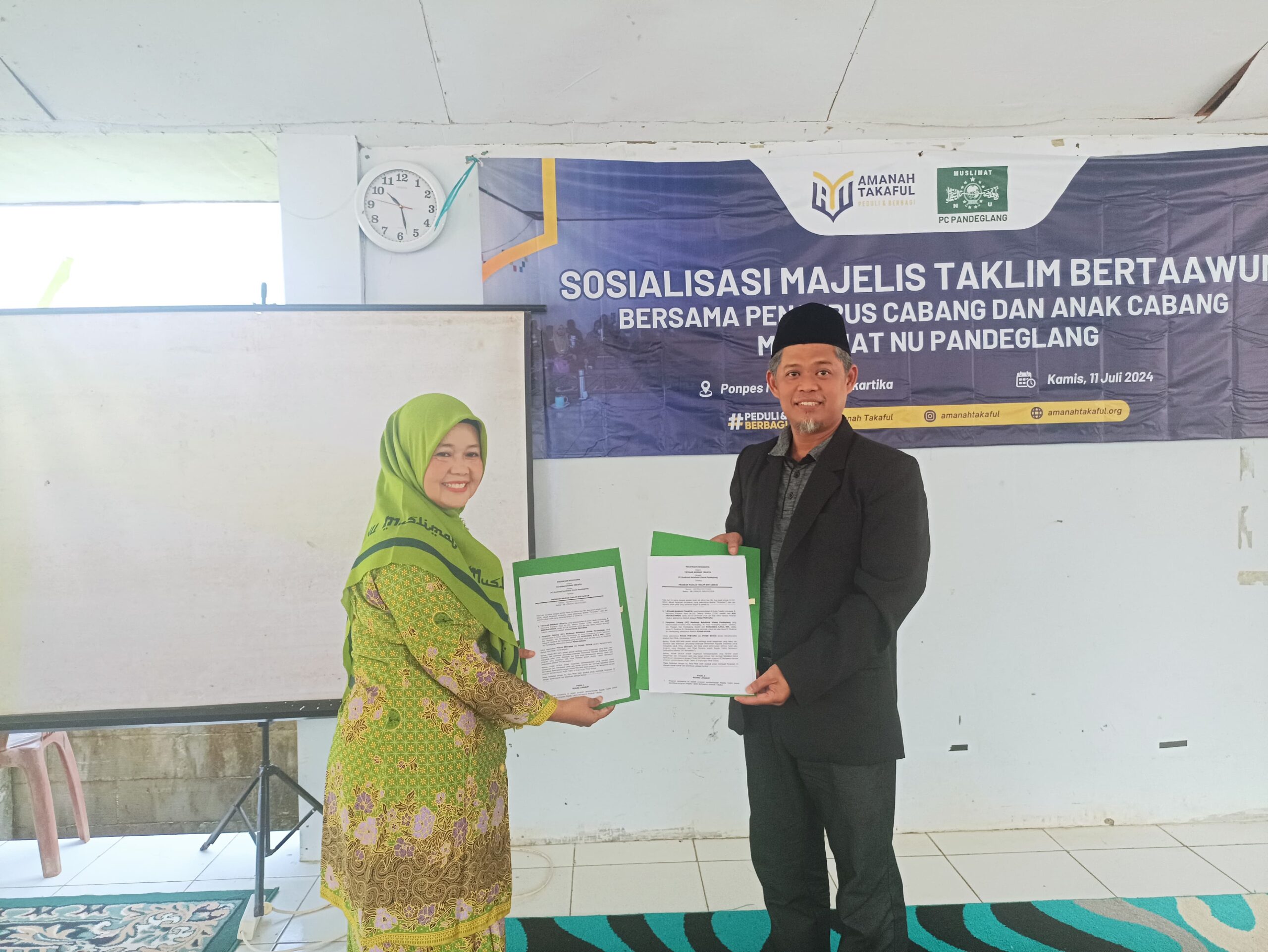 Amanah Takaful dan PC Muslimat NU Pandeglang Sepakati Kerjasama Pemberdayaan Majelis Taklim